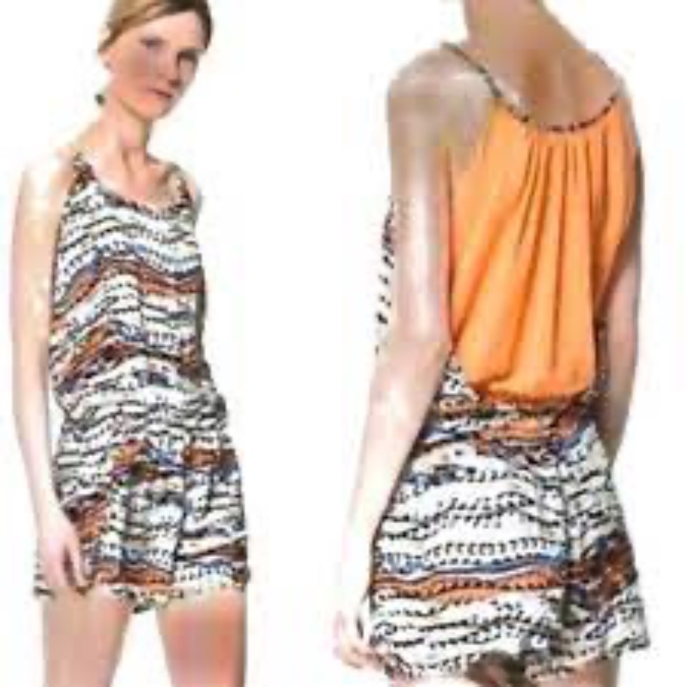 Zara Romper Small White Black Collection